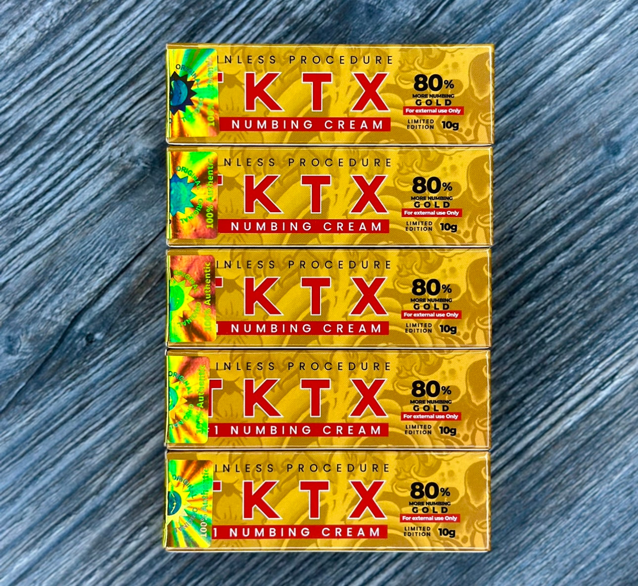 5 Pack TKTX Cream Gold 80%